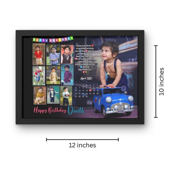 Birthday Photo Frame with 10 Images - Image 2