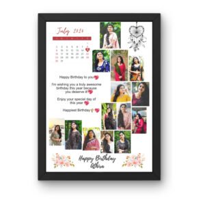8x12 Size Birthday Wishes Photo Frame