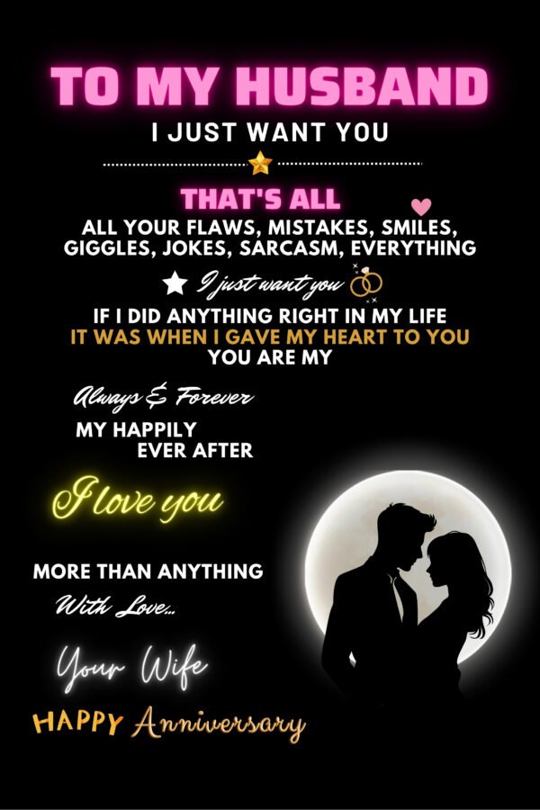 Wedding Anniversary Gift with Custom Message