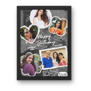 Cute Happy Birthday Photo Frame 12x18 Size
