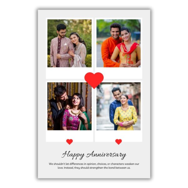 4 Photos Anniversary Frame for Couple - Image 5