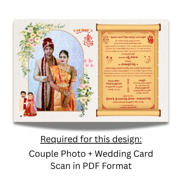 Things needed for wedding photo frame