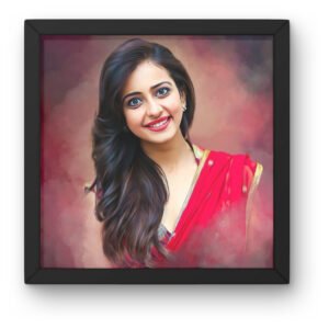 Photo to Digital Painting Art Work 12x12 Size Photo Frame