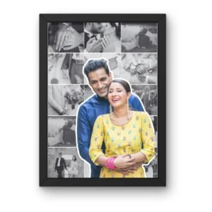 Black and White Photos with Man Image in Colour