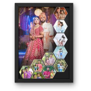 hexagonal design photoframe